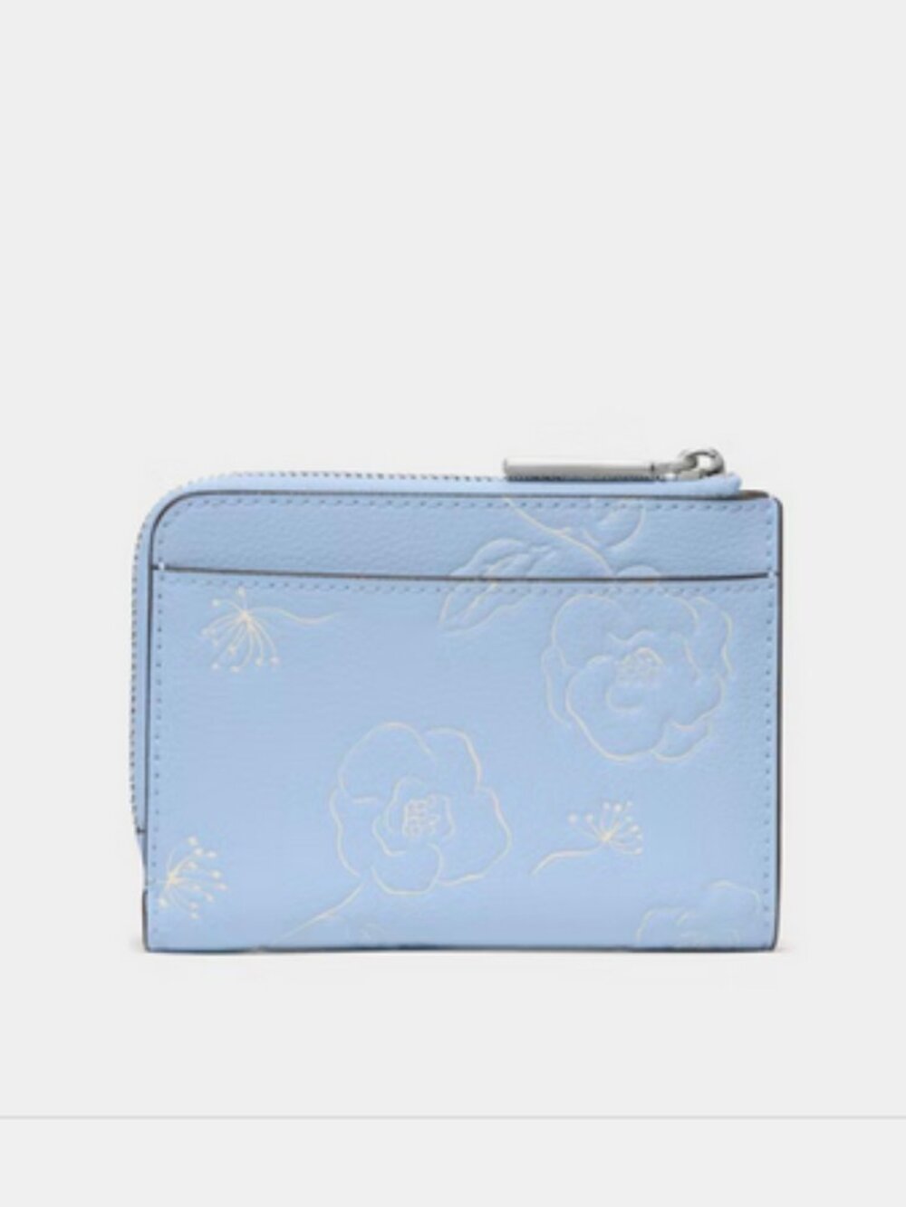 New Kate Spade Floral Small L-Zip Leather Wallet - North Star - Picture 5 of 5